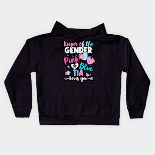 Keeper of the Gender Tia Loves You Gender Reveal Kids Hoodie